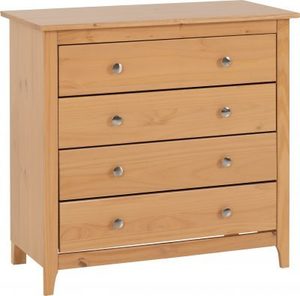 Oslo 4 Drawer Chest Antique Pine WB