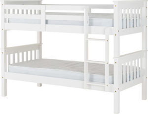 Neptune 3' Bunk Bed White WB
